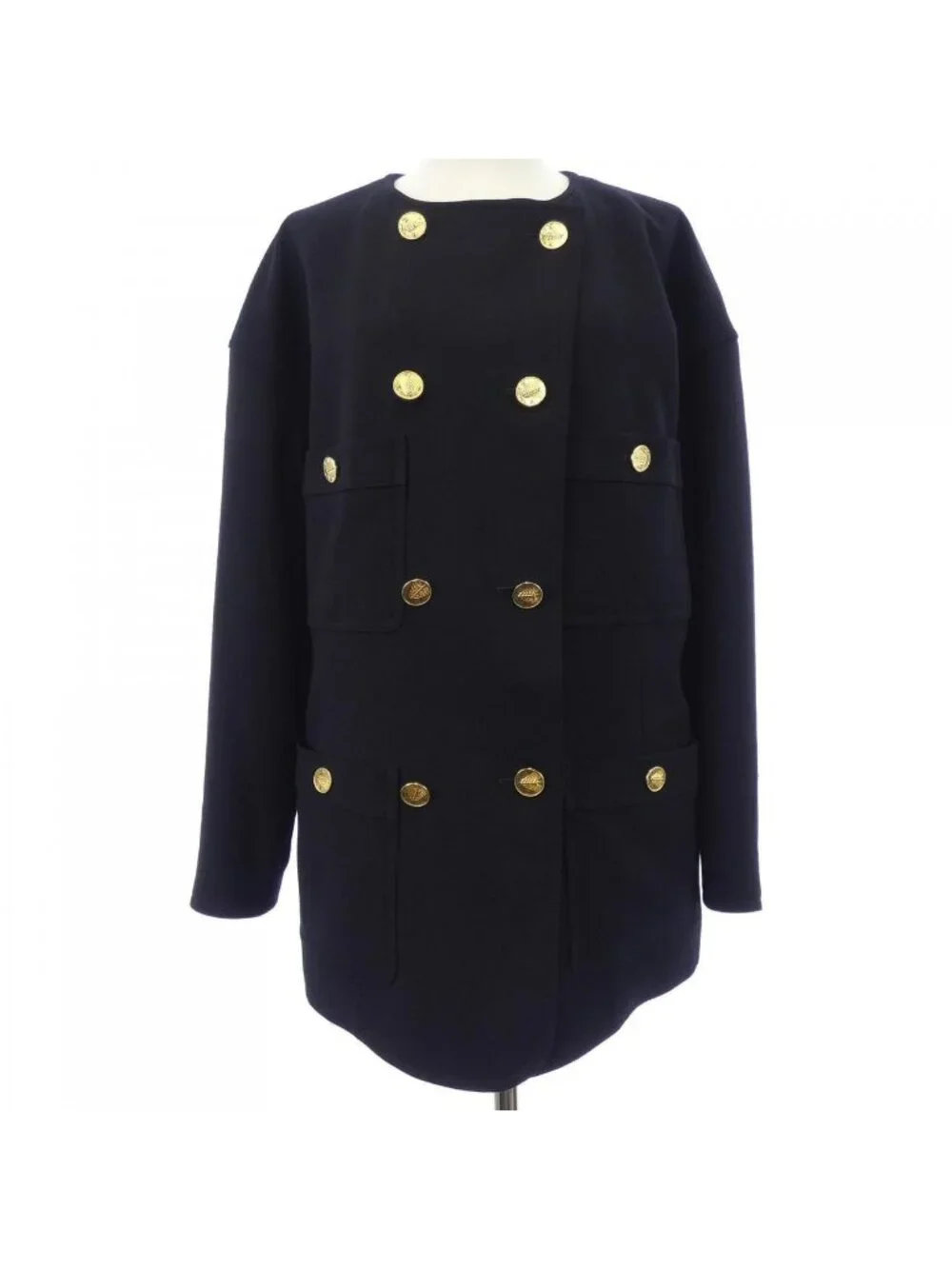 Chanel Collarless Jacket Black